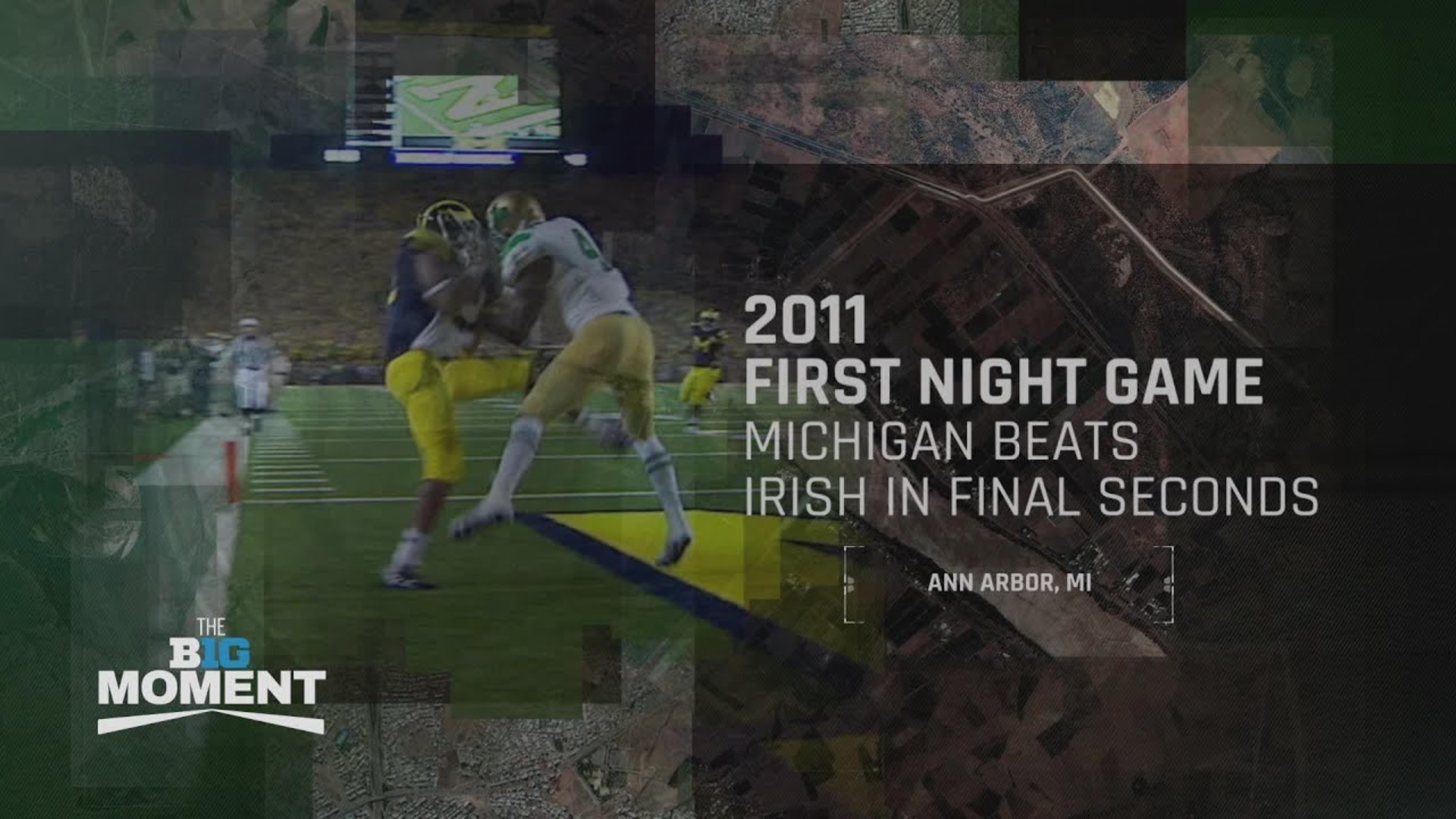 First Night Game at the Big House: Michigan Beats Notre Dame in the Final  Seconds | The B1G Moment