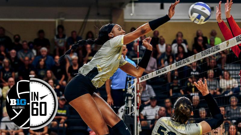 Purdue At Michigan State | Nov. 4, 2022 | B1G Volleyball In 60