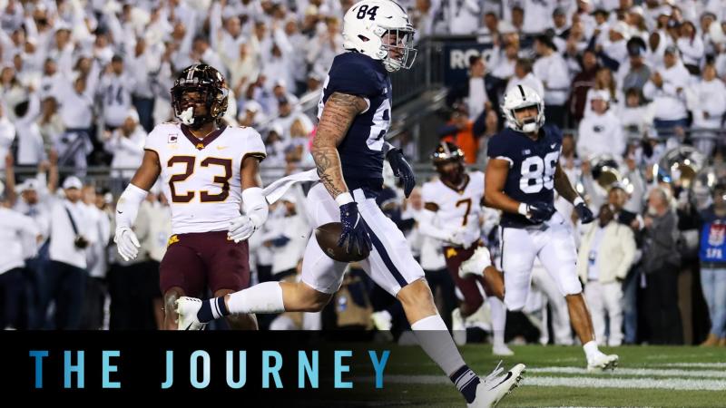 Spotlighting Penn State TE Theo Johnson | Big Ten Football | The Journey