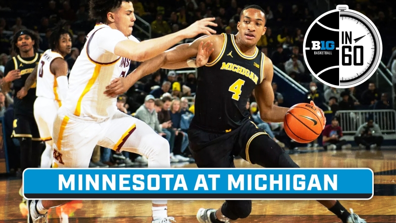 Minnesota At Michigan | Jan. 5, 2024 | B1G Basketball In 60