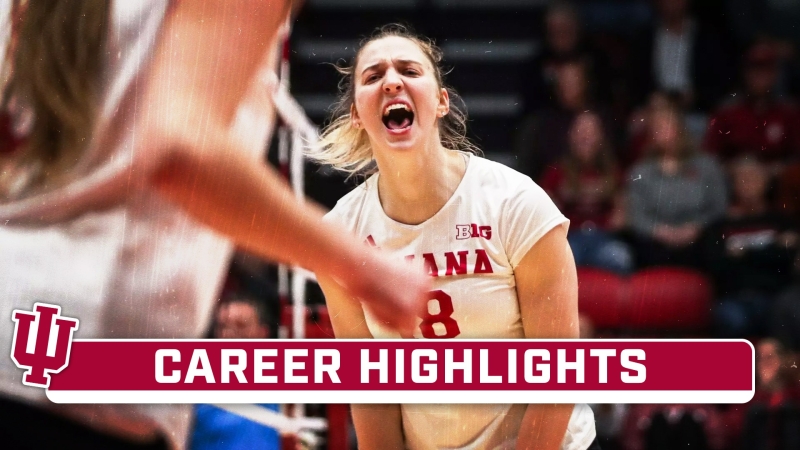 Career Highlights: Indiana MB Kaley Rammelsberg | Indiana Volleyball