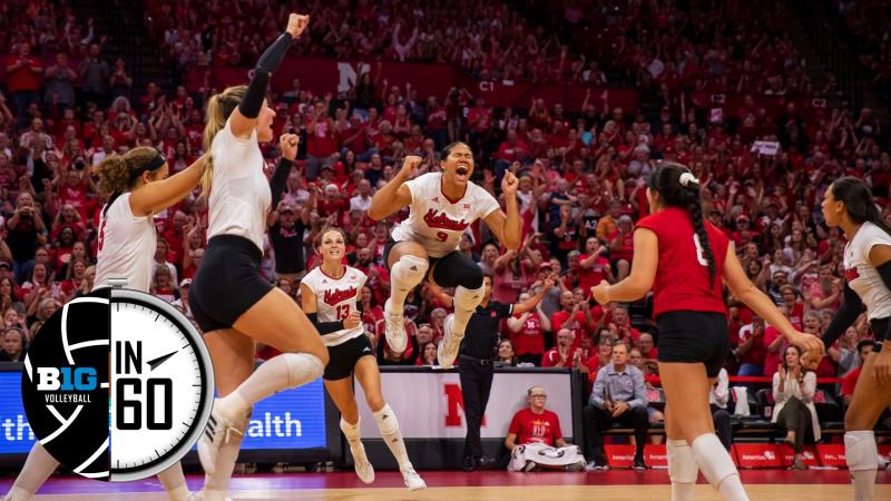 Ohio State At Nebraska | Sept. 24, 2022 | B1G Volleyball In 60